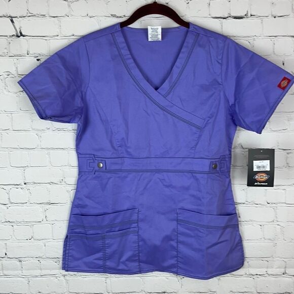 Dickies Purple Scrub Top Size XS - Picture 1 of 4
